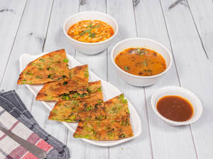 Matar Paratha Thali