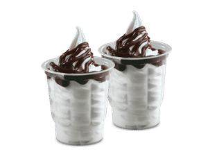 2 Soft Serve Hot Fudge (M)