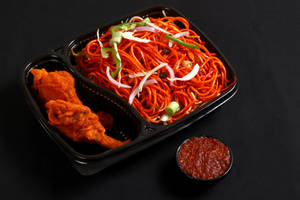 Veg Schezwan Noodles + Chicken Lollipop 2 Pcs