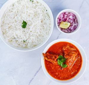 Champaran Mutton & Plain Rice