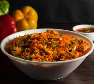 Chicken schezwan rice