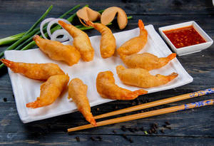 Golden Fried Prawns