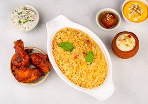 Biryani Rice With 3 Pieces Chicken Kabab