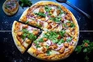 Chicken tikka pizza