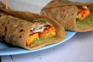 Paneer Tikka Egg Roll
