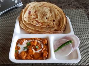 Paneer Butter Masala with Lachha Paratha
