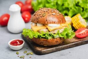 Double Cheese Boom Veggie Burger