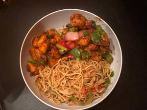 Baby Corn chilli With Chowmein