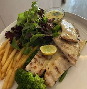 Grilled Sole With A Lemon Butter Sauce