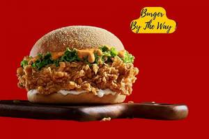 Tandoori Mushroom Chicken Burger