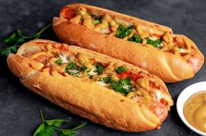 Paneer Hot Dog