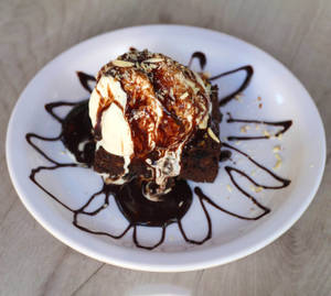 Brownie with Ice Cream