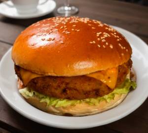 Spicy schewan burger