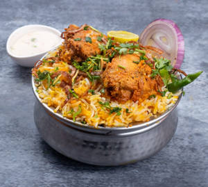 Lucknowi Chicken Dum Biryani (serves 2)