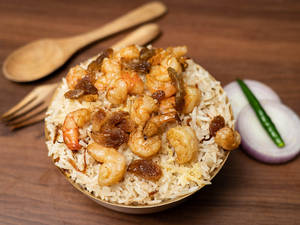 CHINGRI PULAO (with Birista)