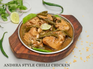 Andhra style chilly chicken                                                                     