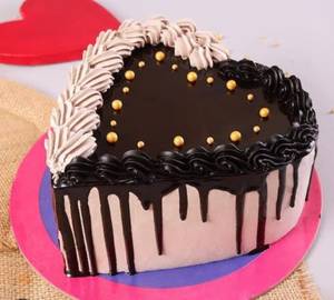 Heart shape chocolate cake