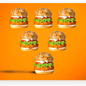 6 Crispy Chicken Burger