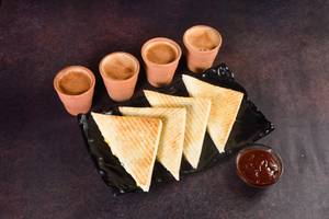 4 Masala Chai with 2 Corn & Cheese Sandwich