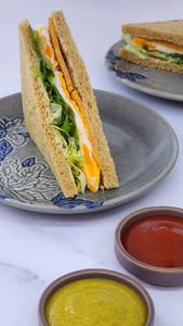 Egg & Chicken Salami Sandwich