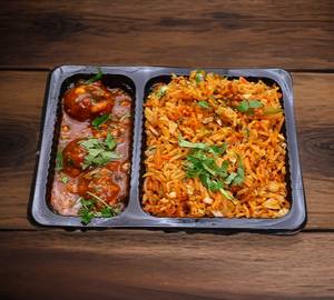 Veg Fried Rice (Full) + Veg Manchurian (Full)