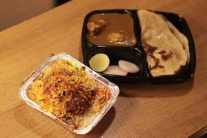 Chicken Biryani Bhuna Chicken Butter Roti