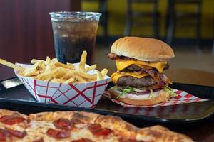 Veg Tikki Burger + Masala Fries + Coke (250 Ml)