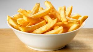 French fries salted