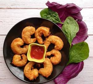 Golden Fried Prawns