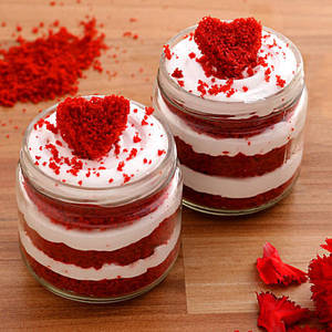 Red Velvet Jar Cake (1Pc)
