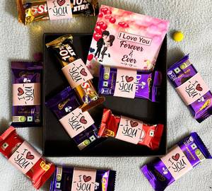 I Love You Forever Gift For Girlfriend Boyfriend Husband Wife Chocolate Gift Box 