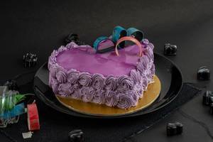 Black Currant Cake Heart Shape Cake