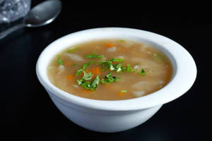 Clear soup 