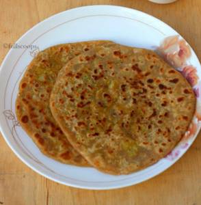 2 Piece Aloo Paratha With Curd               
