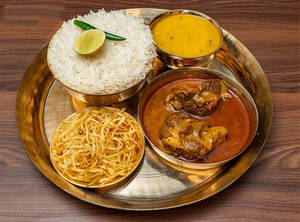 Mutton Kosha Mini Thali(2 Pcs)