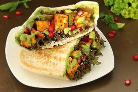 Whole Wheat Pita Pockets With Grilled Paneer