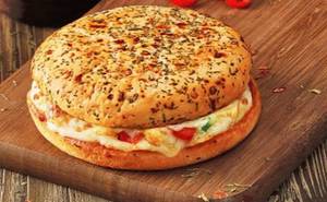 Veg Loaded Burger Pizza Bun