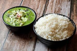 Chicken Green Thai Curry  With Steam Rice