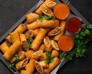 Veg Spring Roll (3 Pcs)