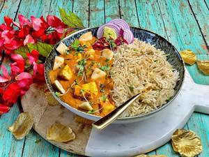 Matar Paneer Rice Bowl