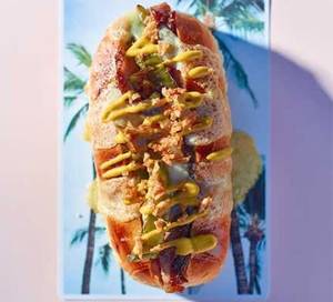 Moroccan Chicken Hot Dog