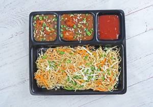 Manchurian + Veg Chowmein