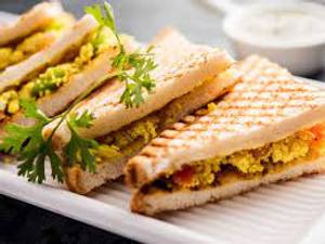 Paneer tikka grilled sandwich