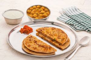 Paratha Chole Meal