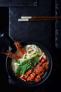 Miso Udon -seafood
