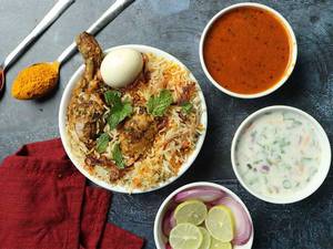 Andhra style chicken biryani