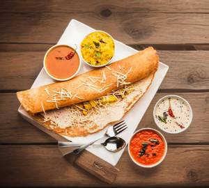 Cheese masala dosa