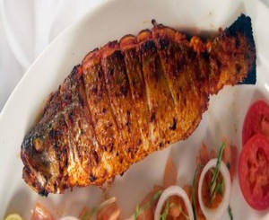 Fish Whole Grilled (medium Size Bhetki Grilled With Exotic Toppings)
