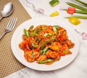 Prawn in Red And Green Chilli Sauce