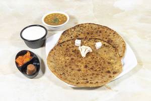 2 Mixed Paratha With Curd/chole